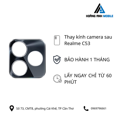 Thay kính camera sau Realme C53