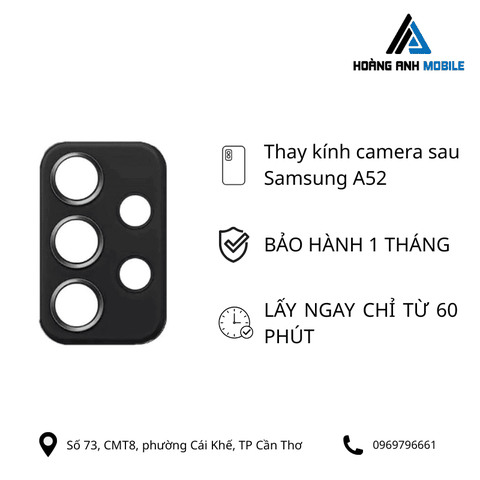 Thay kính camera sau Samsung A52