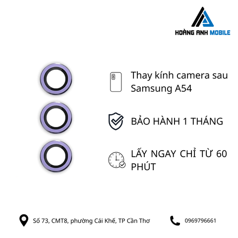Thay kính camera sau Samsung A54