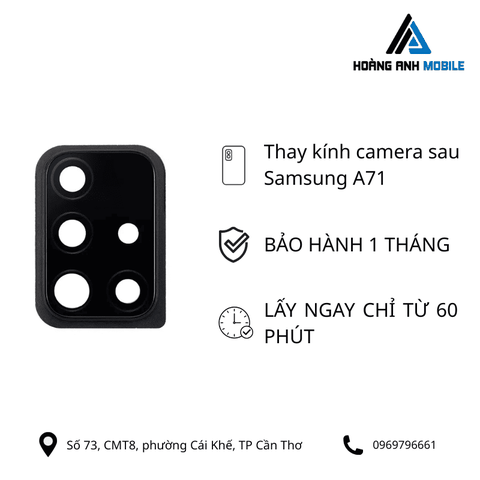 Thay kính camera sau Samsung A71