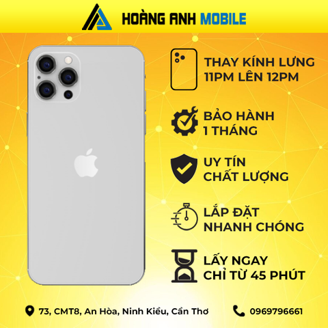 Thay kính lưng iphone 11 Pro Max lên 12prm/13prm /14prm/15prm