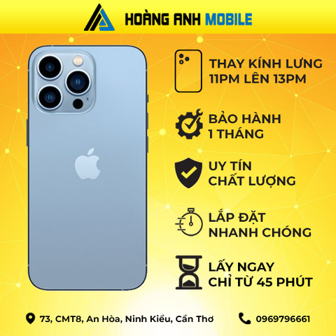 Thay kính lưng iphone 11 Pro Max lên 12prm/13prm /14prm