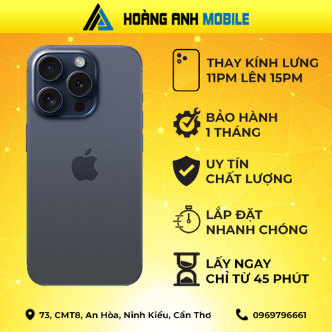 Thay kính lưng iphone 11 Pro Max lên 12prm/13prm /14prm/15prm