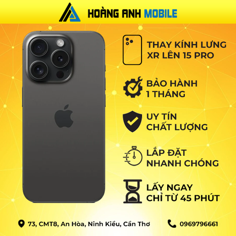 Thay Kính Lưng Xr lên 12Pro/13Pro/14Pro/15Pro/16Pro