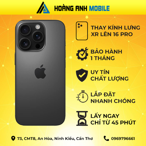 Thay Kính Lưng Xr lên 12Pro/13Pro/14Pro/15Pro/16Pro