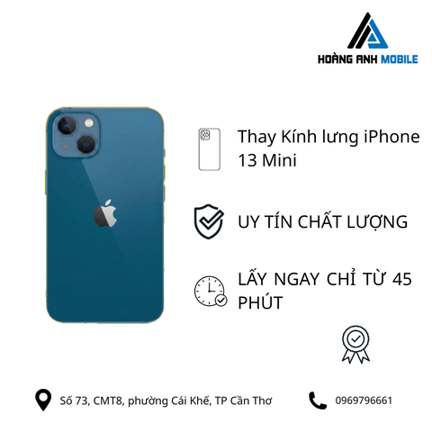 Thay Kính lưng iPhone 13 Mini