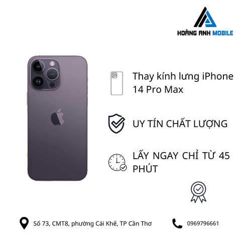 Thay kính lưng iPhone 14 Pro Max