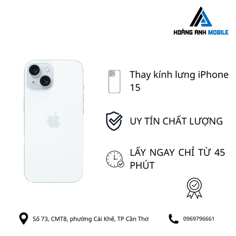 Thay kính lưng iPhone 15