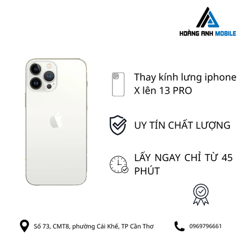 Thay kính lưng X/Xs lên 13Pro/14Pro