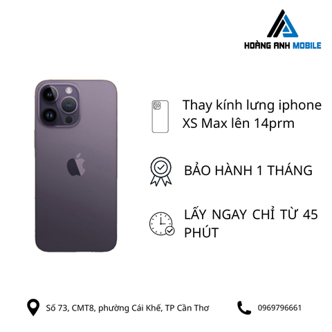 Thay kính lưng Xs Max lên 13Prm/14Prm