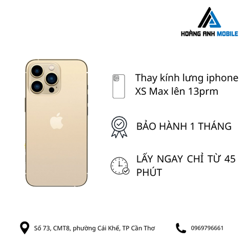 Thay kính lưng Xs Max lên 13Prm/14Prm