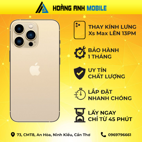 Thay kính lưng Xs Max lên 13Prm/14Prm