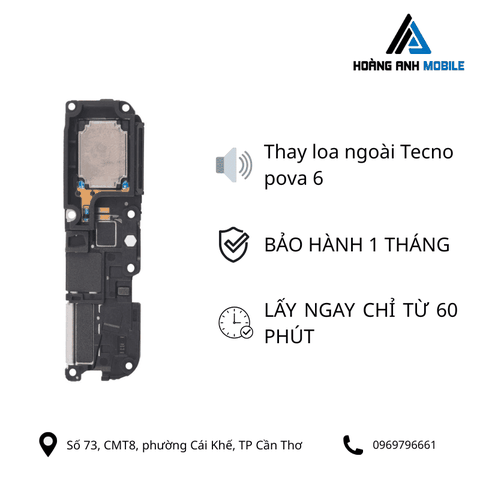 Thay loa ngoài Tecno pova 6