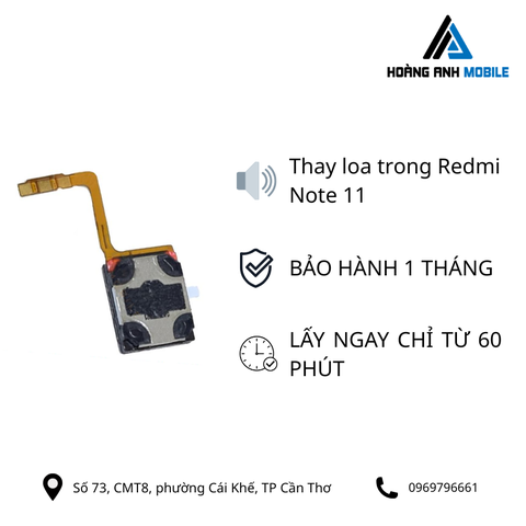 Thay loa trong Redmi Note 11