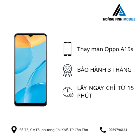 Thay màn hình Oppo A15s
