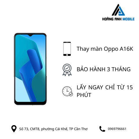 Thay màn hình Oppo A16k