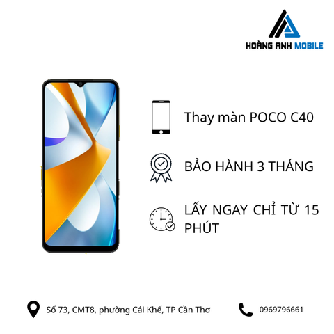 Thay màn hình Poco C40