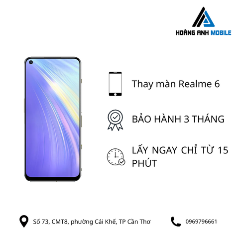 Thay màn hình Realme 6