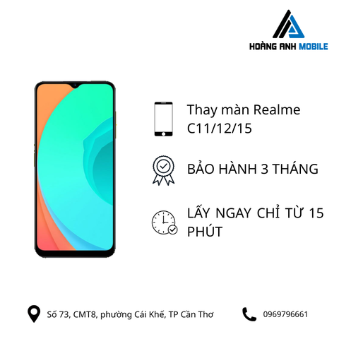Thay màn hình Realme C11/12/15