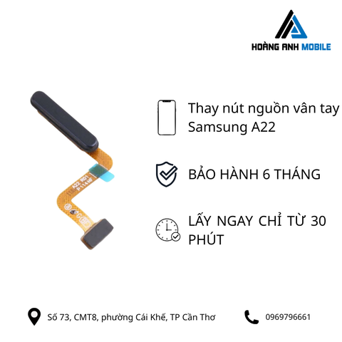 Thay nút nguồn vân tay Samsung A22