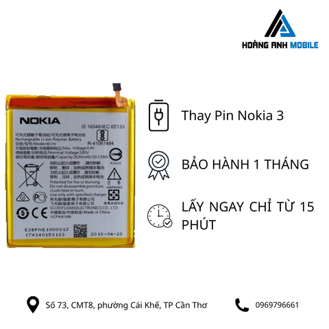 Thay Pin Nokia 3