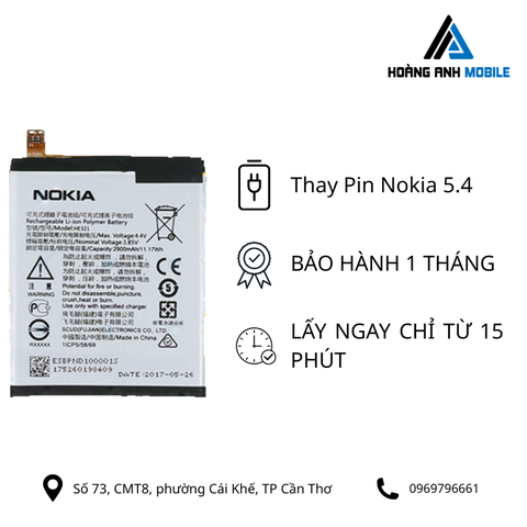 Thay Pin Nokia 5.4