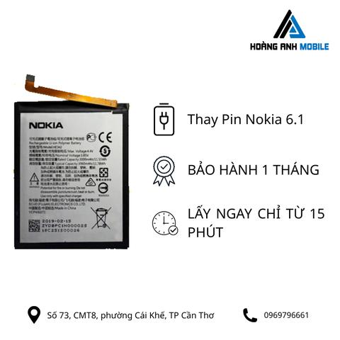 Thay Pin Nokia 6.1