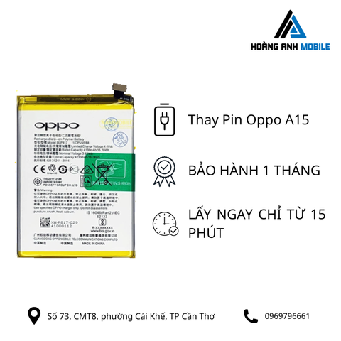 Thay Pin Oppo A15