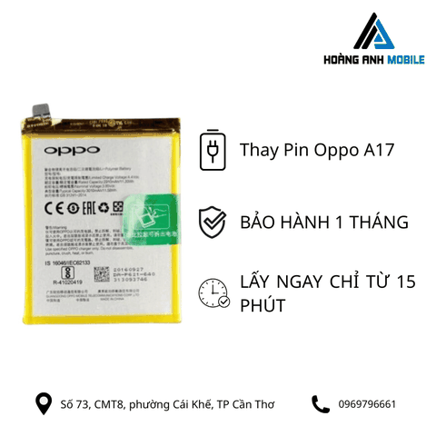 Thay Pin Oppo A17