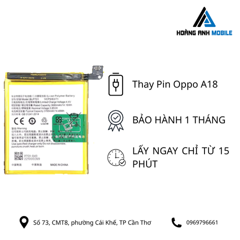 thay pin oppo A18