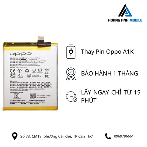 Thay Pin Oppo A1K