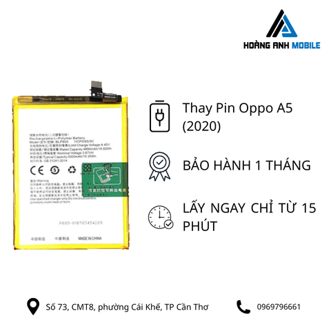 Thay Pin Oppo A5 (2020)