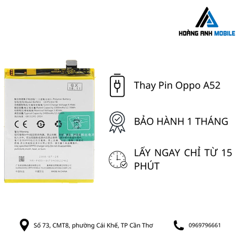 Thay Pin Oppo A52