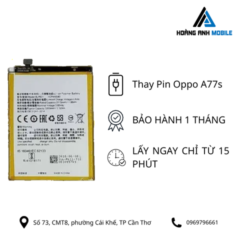 Thay pin Oppo A77s