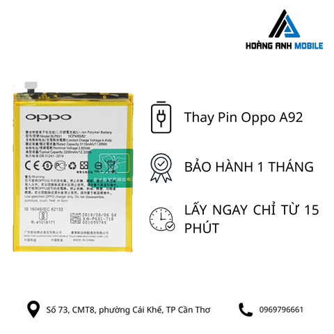 Thay Pin Oppo A92