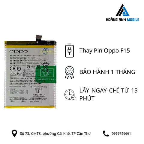 Thay pin Oppo F15