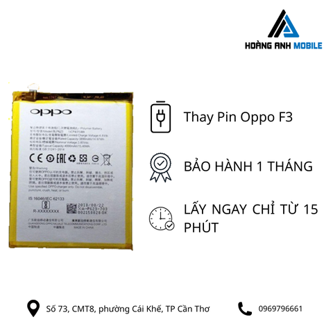 Thay Pin Oppo F3