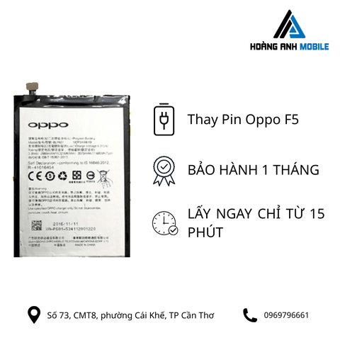 Thay Pin Oppo F5