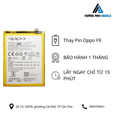 Thay Pin Oppo F9