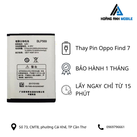 Thay Pin Oppo Find 7
