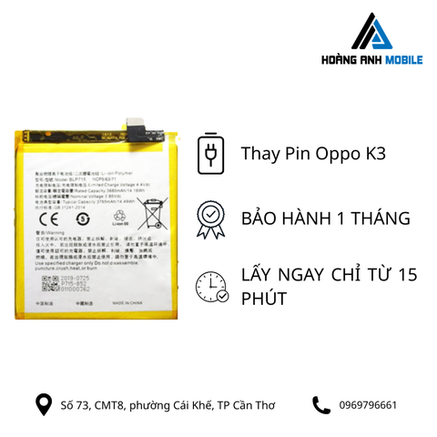 Thay Pin Oppo K3