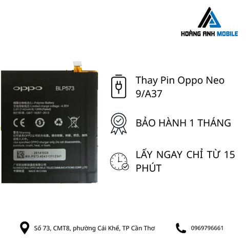 Thay Pin Oppo Neo 9/A37