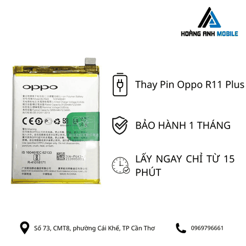Thay Pin Oppo R11 Plus