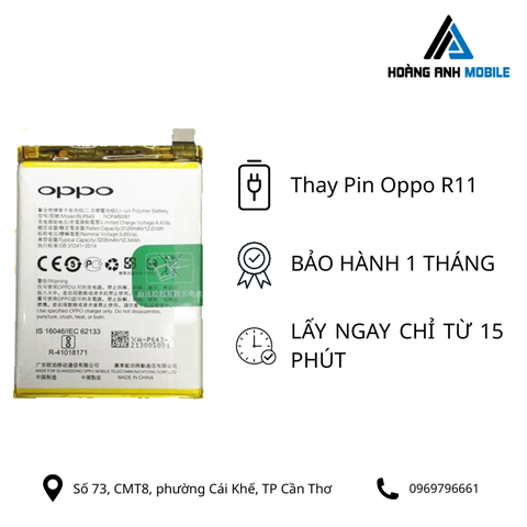 Thay pin Oppo R11