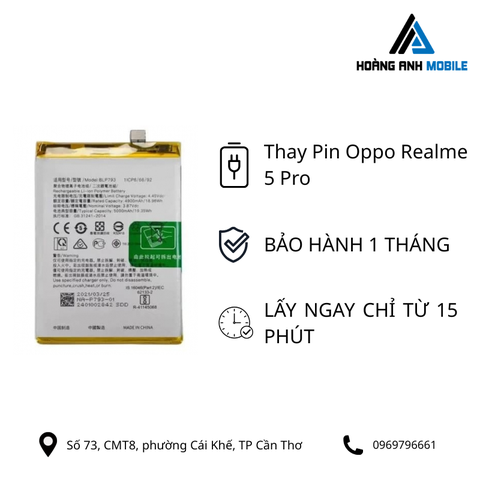 Thay Pin Realme 5 Pro