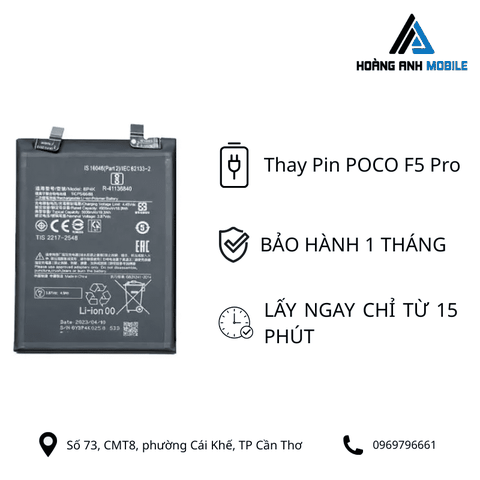 Thay Pin POCO F5 Pro