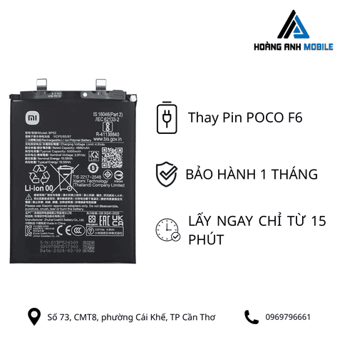 Thay Pin POCO F6