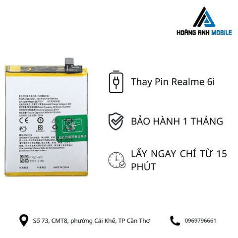 Thay pin Realme 6i