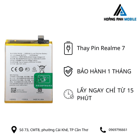 Thay pin Realme 7