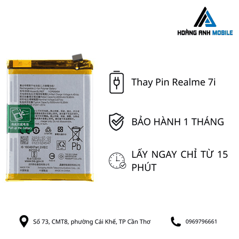 Thay pin Realme 7i
